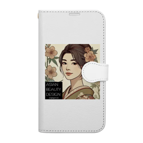 アジアンビューティーデザイン０5 Book-Style Smartphone Case
