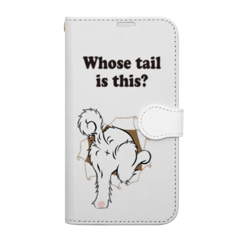 誰のしっぽ？ Book-Style Smartphone Case