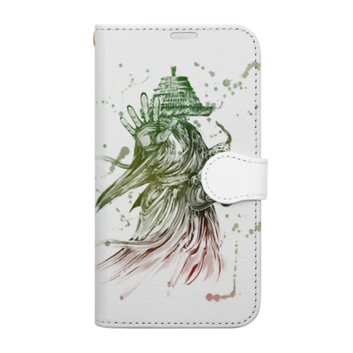 サックス侍「見得 -color-」series Book-Style Smartphone Case