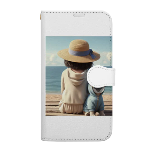 ママとぼく Book-Style Smartphone Case