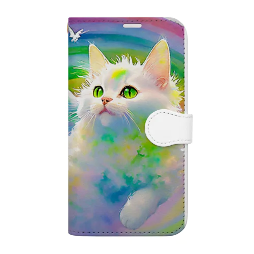 メモリアルアート虹絵 Book-Style Smartphone Case