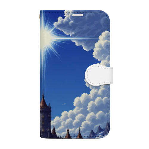 青空と城壁 1-2-250301 Book-Style Smartphone Case