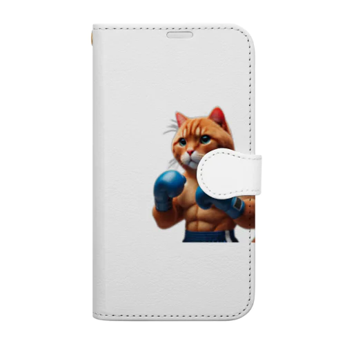 🔥 最強ニャンコボクサー - MUSCLE CAT CHAMPION 🔥 Book-Style Smartphone Case