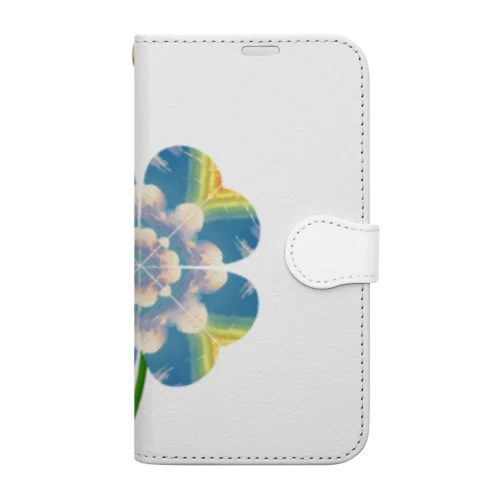 四つ葉のクローバー虹🌈 Book-Style Smartphone Case