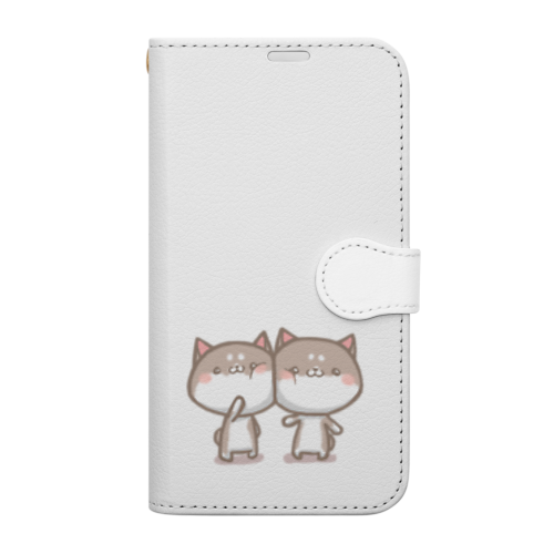 仲良し柴犬 Book-Style Smartphone Case