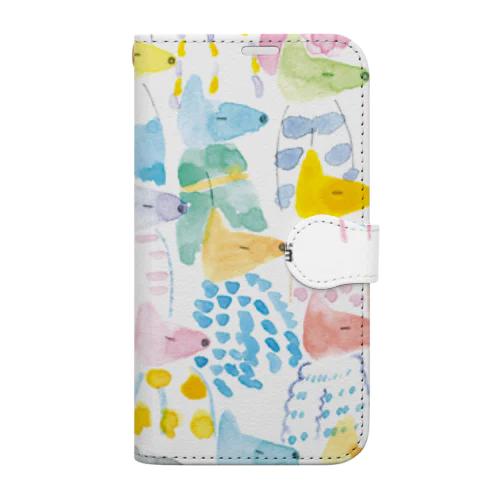 似合わない服を着ながら本当の自分を探し続けてる顔 Book-Style Smartphone Case