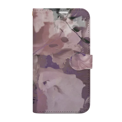 花　ピンク Book-Style Smartphone Case