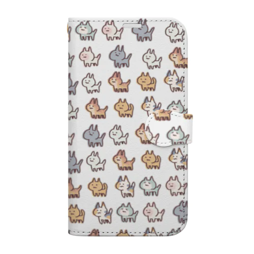 猫の大群 Book-Style Smartphone Case