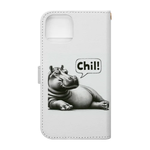 デッサンタッチ カバ(Chil) Book-Style Smartphone Case