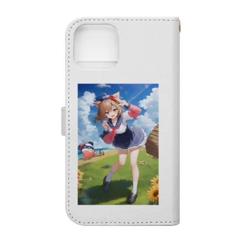 制服ガール Book-Style Smartphone Case