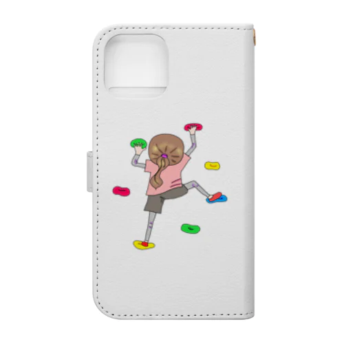 ロッククライマー　高山さん Book-Style Smartphone Case