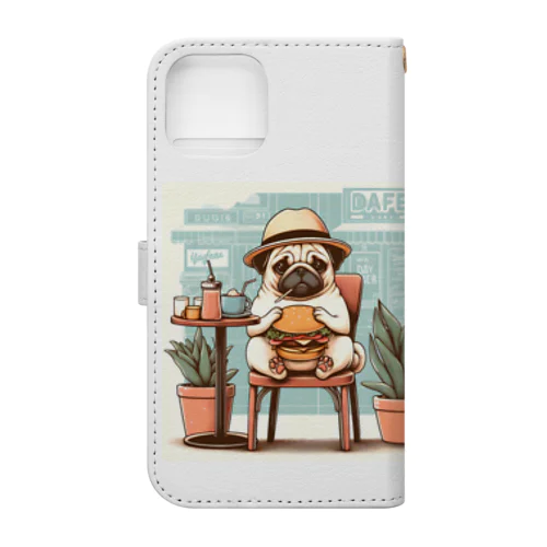 ハンバーガータイム Book-Style Smartphone Case