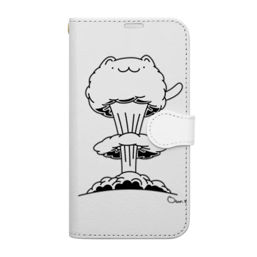 にゃんと爆発 Book-Style Smartphone Case