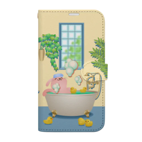 ゆったりお風呂 Book-Style Smartphone Case