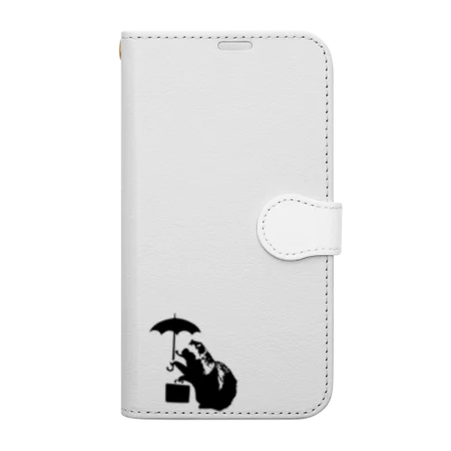 Umbrella Tanuki Book-Style Smartphone Case