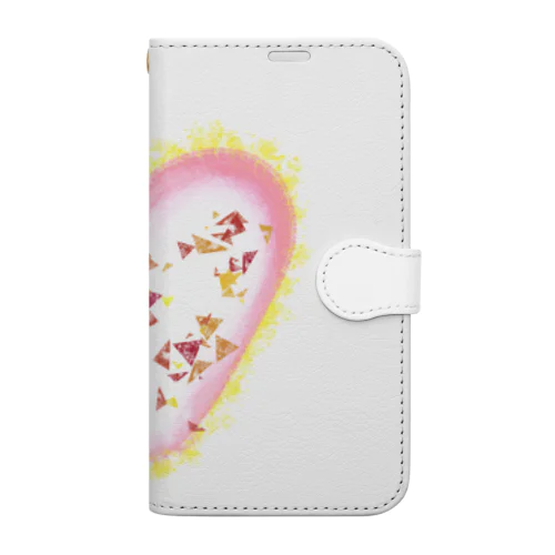 Mo-Mo-Heart（モーモーハート）★文字無し《ノーマル》 Book-Style Smartphone Case