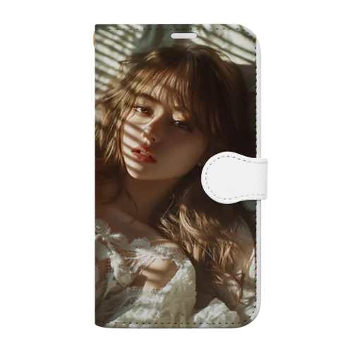 可愛い美女② Book-Style Smartphone Case