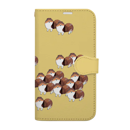 シェルティの大群 Book-Style Smartphone Case