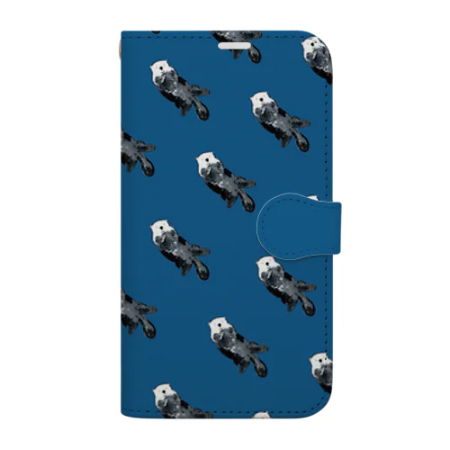 ぷかぷかラッコ Book-Style Smartphone Case