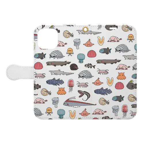 ツメツメ深海生物 Book-Style Smartphone Case