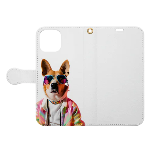 ファンキー犬　2 Book-Style Smartphone Case