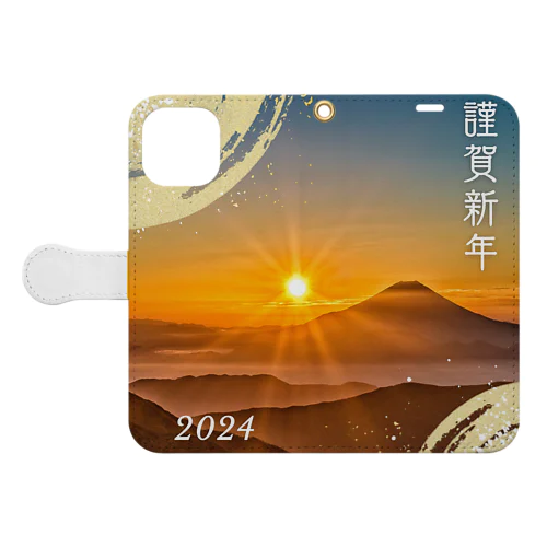 謹賀新年2024年 手帳型スマホケース