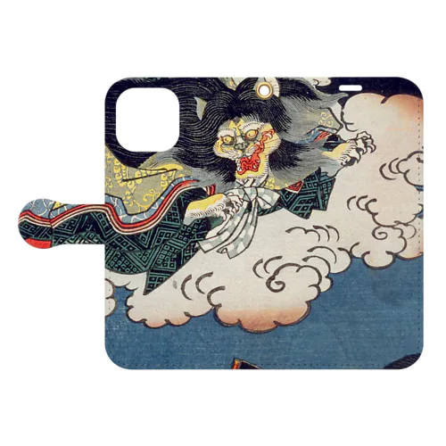 猫　東海道五十三次ノ内藤川 / 53 Stations of the Tokaido, Naito River Book-Style Smartphone Case