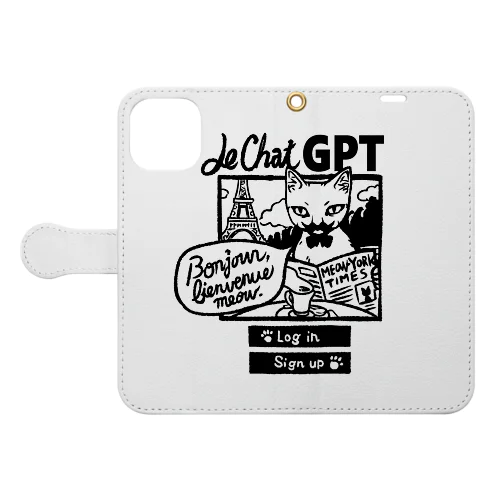 にゃんこGPT Book-Style Smartphone Case