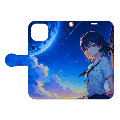 Color Journey　〜世界が美しい所以の旅〜　No.1「Blue」 Book-Style Smartphone Case