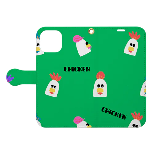 『Chicken』 手帳型スマホケース