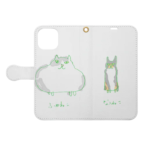 ふゆねこなつねこ#02 Book-Style Smartphone Case