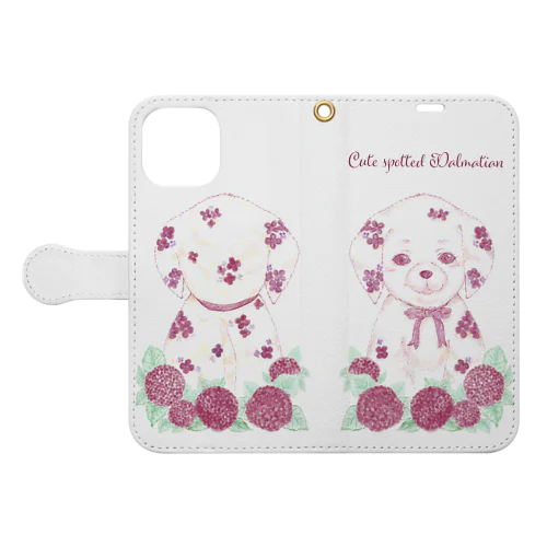 Cute spotted Dalmatian Book-Style Smartphone Case