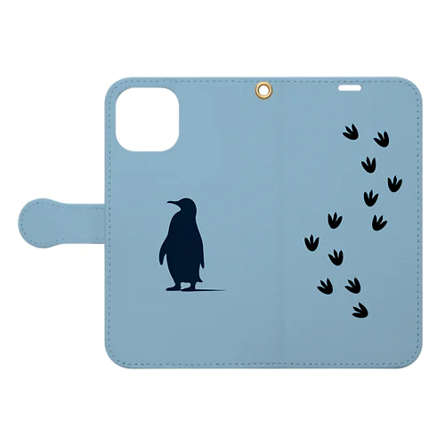 歩くペンギン Book-Style Smartphone Case