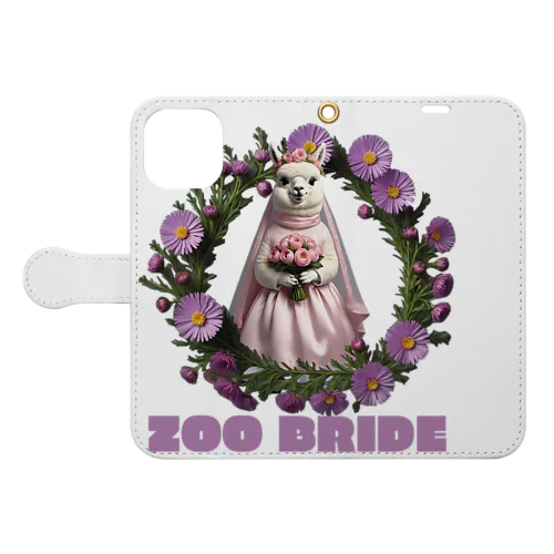 ZOO BRIDE（アルパカ④） 手帳型スマホケース