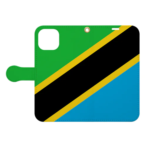 タンザニアの国旗 手帳型スマホケース