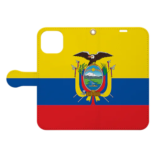 エクアドルの国旗 Book-Style Smartphone Case