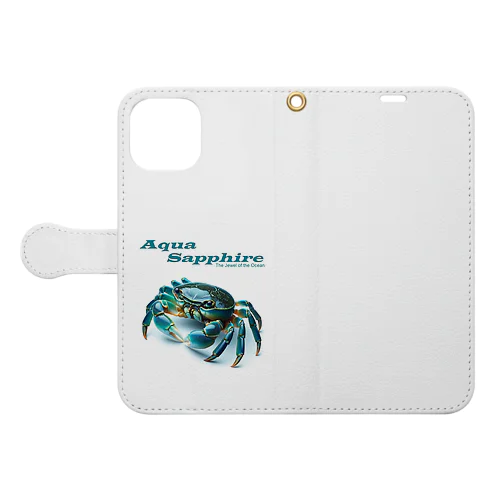 Aqua Sapphire Book-Style Smartphone Case