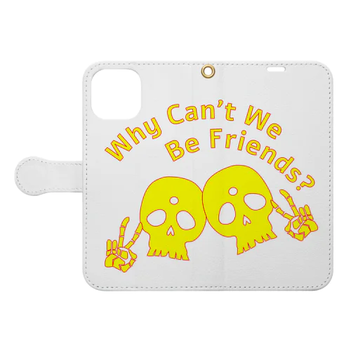 Why Can't We Be Friends?（黄色） Book-Style Smartphone Case