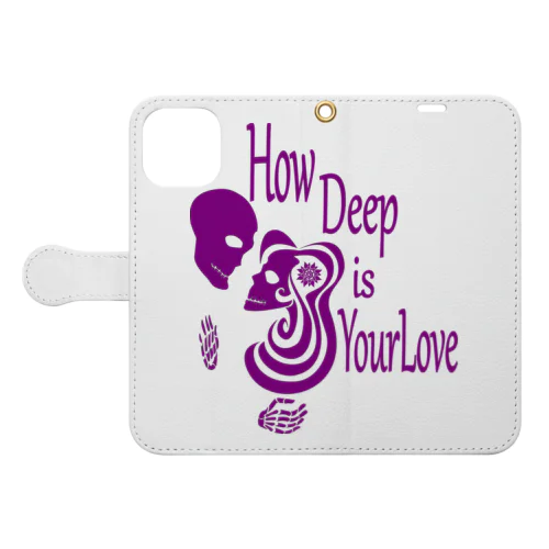 How Deep Is Your Love(紫)  Book-Style Smartphone Case