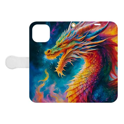 🐉美しい龍の勇姿✨ファンタジー🌠 Book-Style Smartphone Case