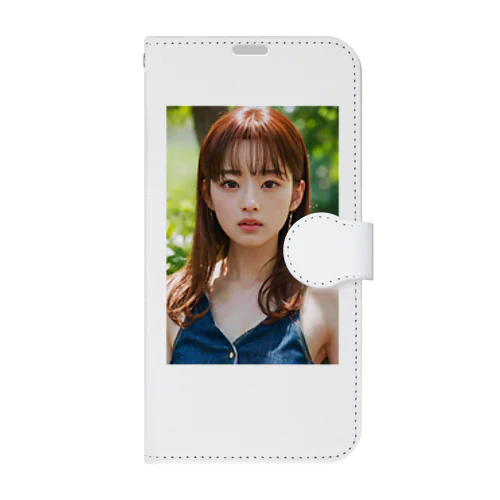 未来少女カラーズ　茶 Book-Style Smartphone Case