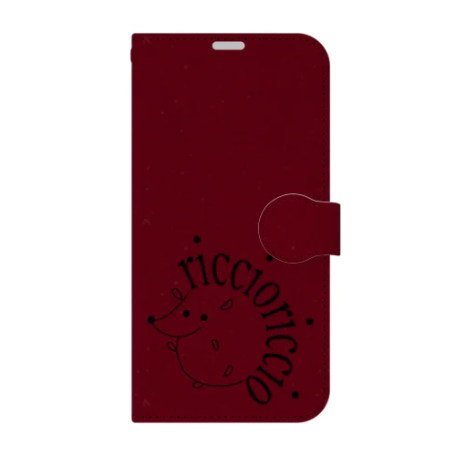 イタリア🇮🇹のハリネズミ🦔　手帳型スマホケース Book-Style Smartphone Case