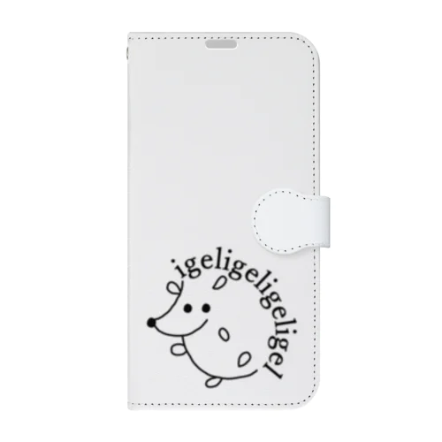 ドイツ🇩🇪のハリネズミ🦔 手帳型スマホケース Book-Style Smartphone Case