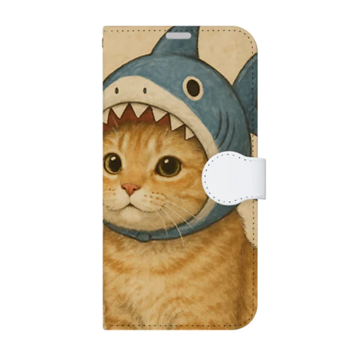 サメ猫 Book-Style Smartphone Case