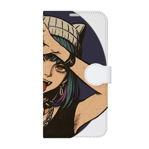 Rock girl なのぢゃ Book-Style Smartphone Case