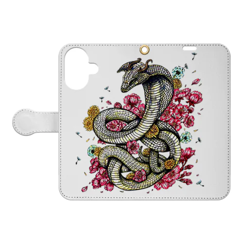 桜花爛漫 Book-Style Smartphone Case
