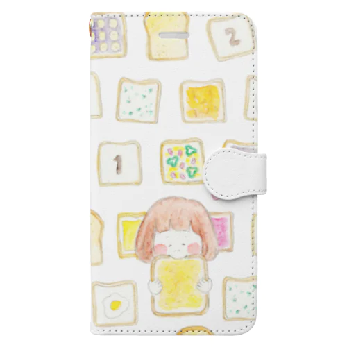 パンおいしいな Book-Style Smartphone Case