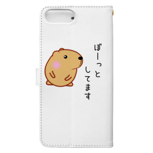 きゃぴばら【ぼーっとしてます】 Book-Style Smartphone Case