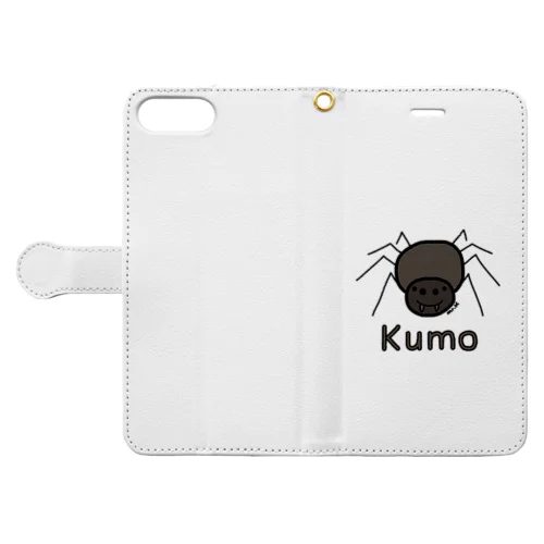 Kumo (クモ) 色デザイン 手帳型スマホケース