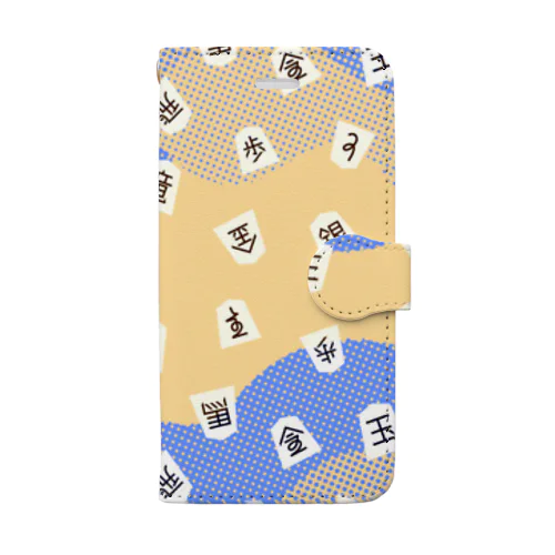 将棋WAVE（クリーム・ブルームーン） Book-Style Smartphone Case